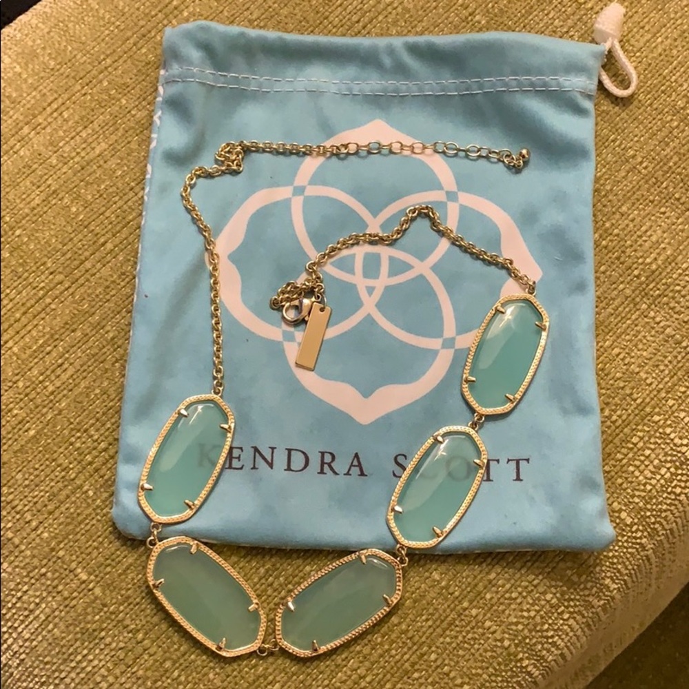 Kendra Scott light blue necklace
